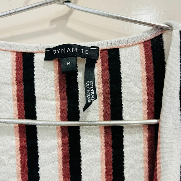 White and brown lining body suit - Picture 3 of 9